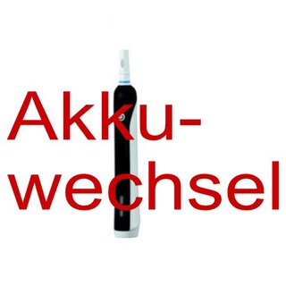 Akkuwechsel fr Oral B bzw. Braun - Professional Care - Typ 3756