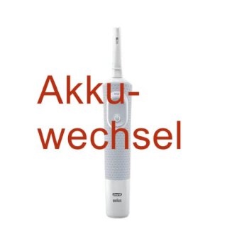 Akkuwechsel für Oral B bzw. Braun Vitality - Typ 3708, 3709 & 3710
